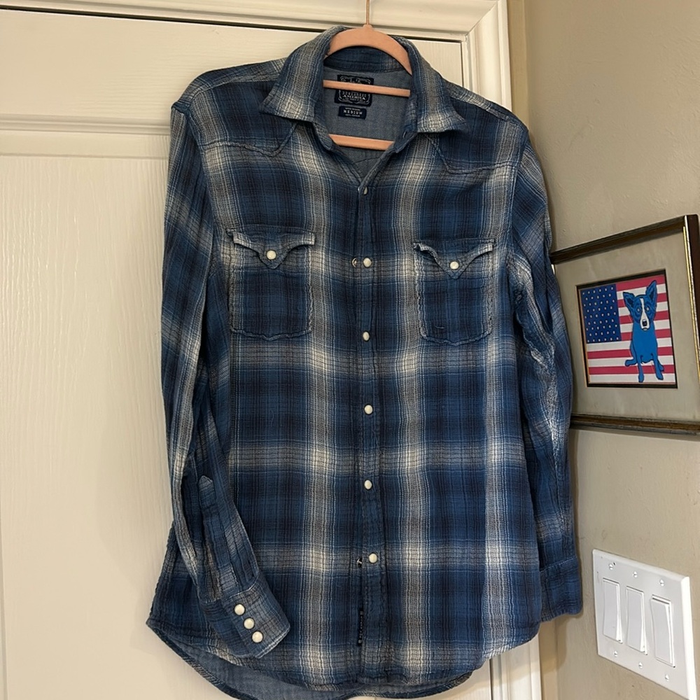 Lucky Brand Western Pearl Snap Flannel